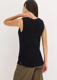 Stricktop aus Baumwolle mit Noppenstruktur, bonprix