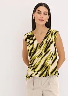 Top en jersey à plis plats et épaulettes, bonprix