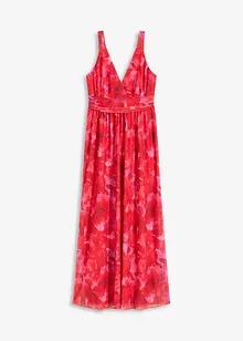 Robe longue en doux mesh imprimé, bonprix