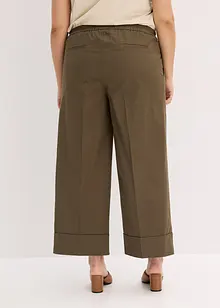 Pantalon à pinces en coton extensible, bonprix