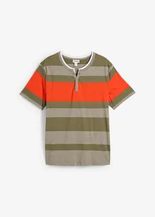 T-shirt col Henley manches courtes, bonprix