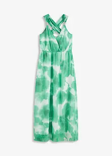 Robe longue en crêpe à bretelles ornées d’un anneau, bonprix