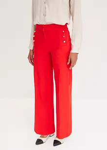 Pantalon twill à boutons décoratifs, bonprix