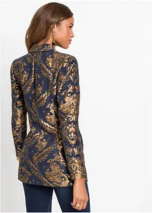 Kurz-Blazer in Gold-Jacquard, bonprix