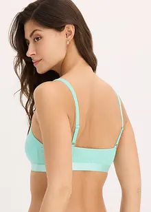 Lot de 2 brassières en coton, bonprix
