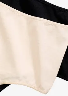 Lot de 4 strings taille haute coton, bonprix