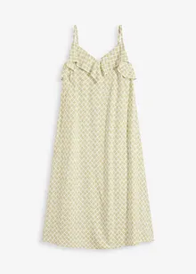 Robe midi à encolure volantée, bonprix