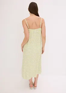 Robe midi à encolure volantée, bonprix