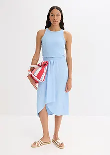 Jupe midi en crêpe léger, bonprix