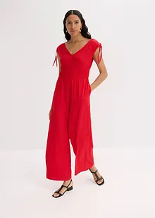 Jumpsuit aus strukturiertem Crêpe, bonprix