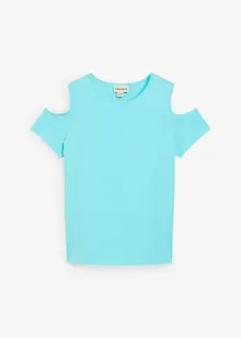 T-shirt à découpes 100% coton, bonprix
