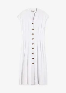 Robe midi légère en lin mélangé, bonprix