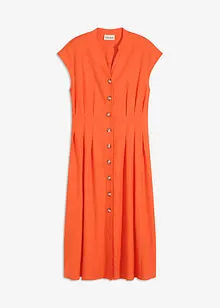 Robe midi légère en lin mélangé, bonprix