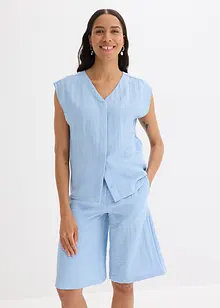 Chemisier sans manches en viscose mélangée, bonprix