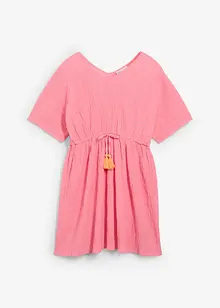 Robe caftan en coton froissé, bonprix