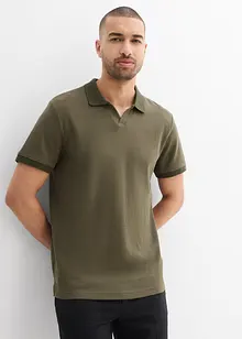 Poloshirt mit Struktur aus Bio-Baumwolle, bonprix