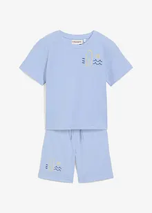 T-shirt et short (ens. 2 pces) en maille piquée de coton, bonprix
