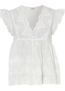 Blouse ample à dentelle, bonprix