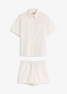 Pyjashort tissé en coton, bonprix