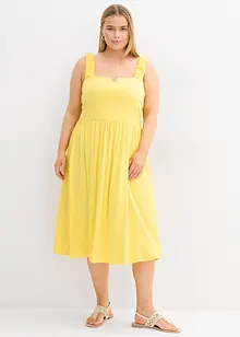 Robe légèrement évasée en jersey coton et viscose, bonprix