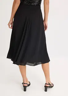 Midirock mit Ruffle und Chiffon, bonprix