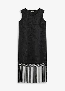 Robe courte à franges, bonprix