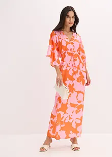 Robe longue en satin fluide, bonprix