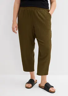Pantalon en jersey texturé, bonprix
