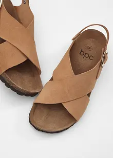 Sandales en cuir, bonprix