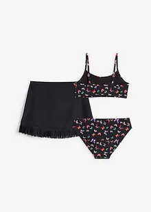 Bikini et jupe de bain (ens. 3 pces), bonprix