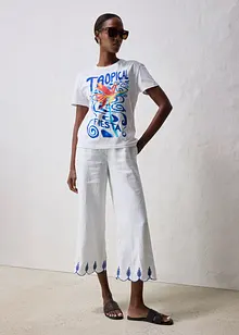 T-shirt en coton et soie, bonprix
