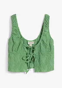 Top à laçage, aspect texturé, bonprix