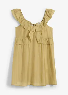 Transparentes Minikleid mit Volants, bonprix