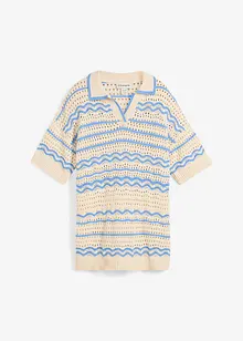T-shirt en maille estivale coton et lin, bonprix