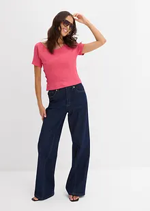 Figurbetontes T-Shirt aus reiner Bio-Baumwolle, bonprix