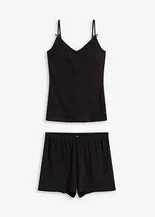 Pyjashort en coton côtelé, bonprix