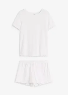 Pyjashort en jersey pointelle, bonprix