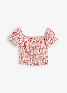 Carmenbluse aus reiner Baumwolle, bonprix