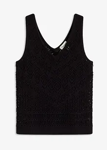 Top en maille ajourée, bonprix