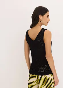 Top en maille ajourée, bonprix