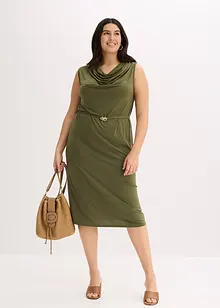 Robe en jersey avec ceinture (ens. 2 pces), bonprix