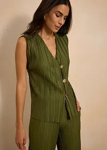 Top en matière plissée, bonprix