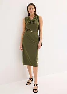 Robe en jersey avec ceinture (ens. 2 pces), bonprix