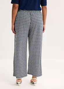 Pantalon en jersey au motif minimaliste, bonprix