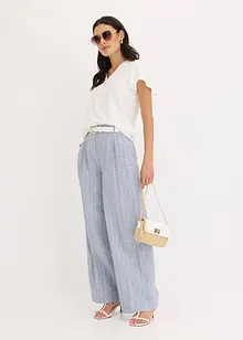 T-shirt en viscose à col boutonné, bonprix