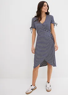 Robe portefeuille en mélange viscose-élasthanne fluide, bonprix