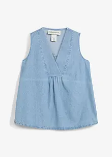 Blouse sans manches en jean, bonprix