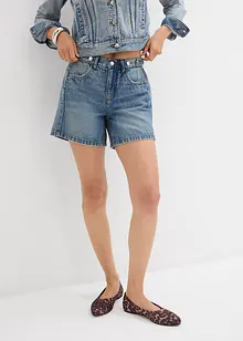 Short en jean taille mi-haute, peu extensible, bonprix