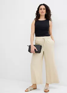 Pantalon 7/8 en Tencel à taille élastiquée, bonprix