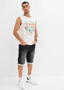 Lot de 2 débardeurs marcel aspect délavé, bonprix